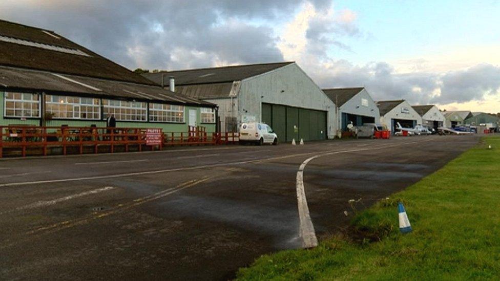 Buildings at Redhill aerodrome