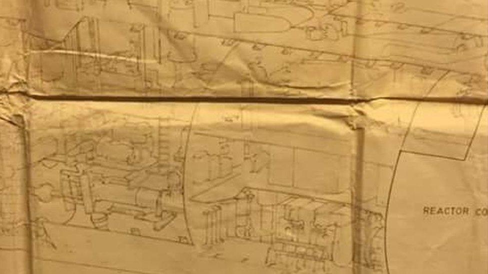 HMS Trafalgar plan close-up