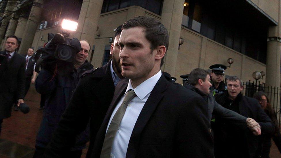 Adam Johnson at Bradford Crown Court