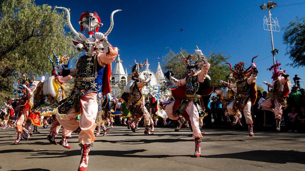 A carnival in northern Chile