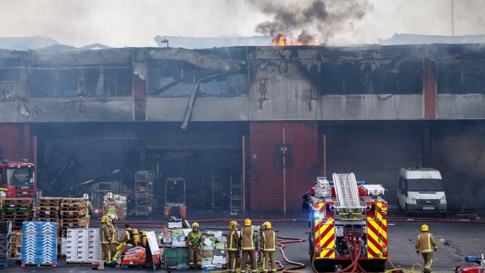 Glasgow fruit market fire