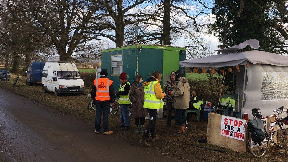 protestors tent