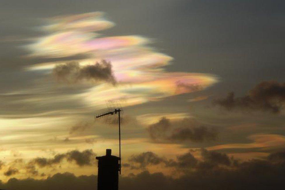 Nacreous clouds Dunfermline