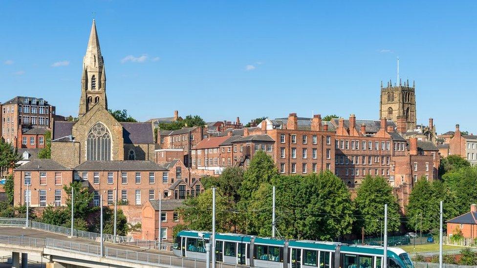 Nottingham tramline