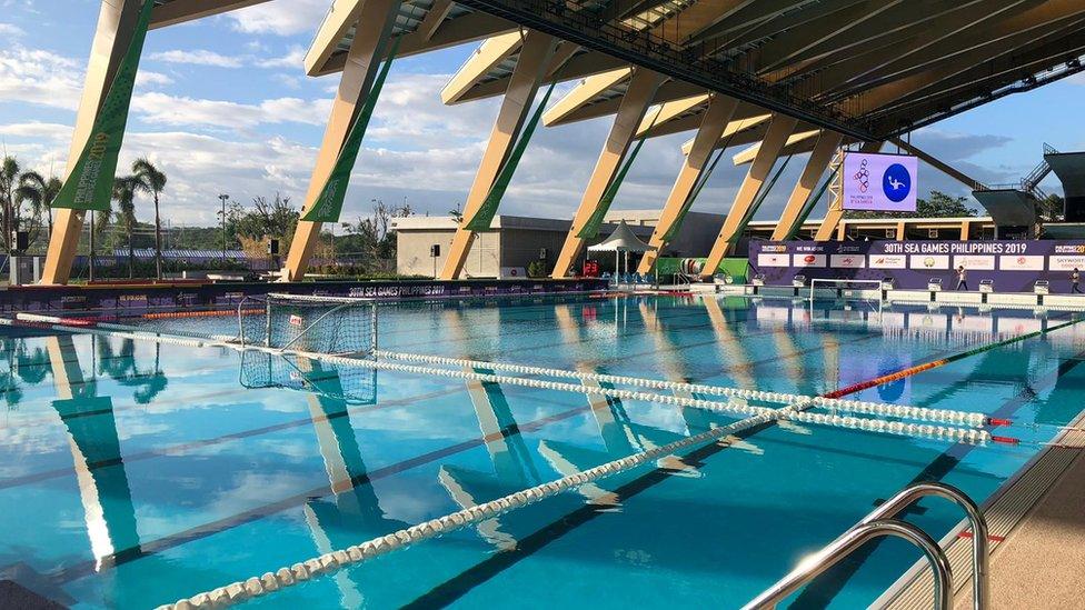 Water polo pool at the SEA Games