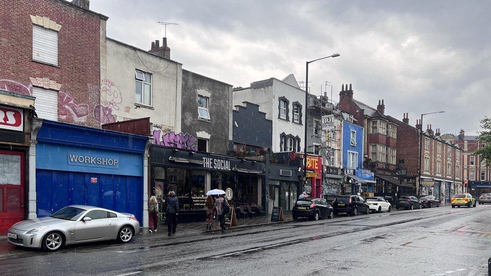 Parking on the pavement on Cheltenham Road