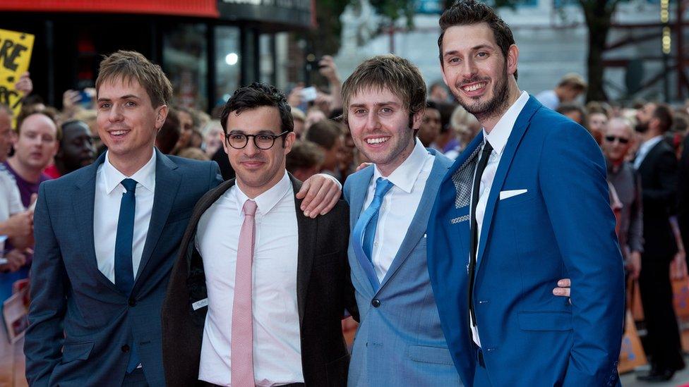 Simon Bird, Joe Thomas, James Buckley and Blake Harrison