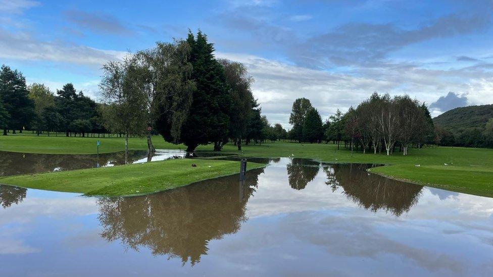 Flooded Mond Valley Golf Club