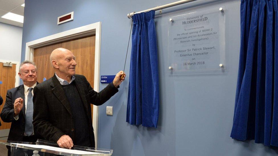 Sir Patrick Stewart reveals plaque