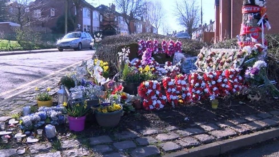 New tributes at Hinckley Road site