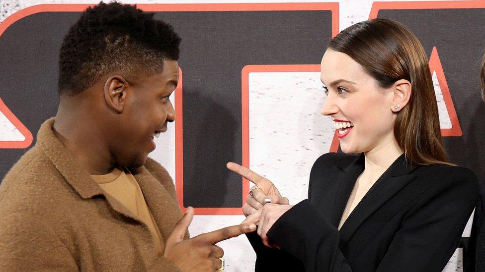 John Boyega and Daisy Ridley