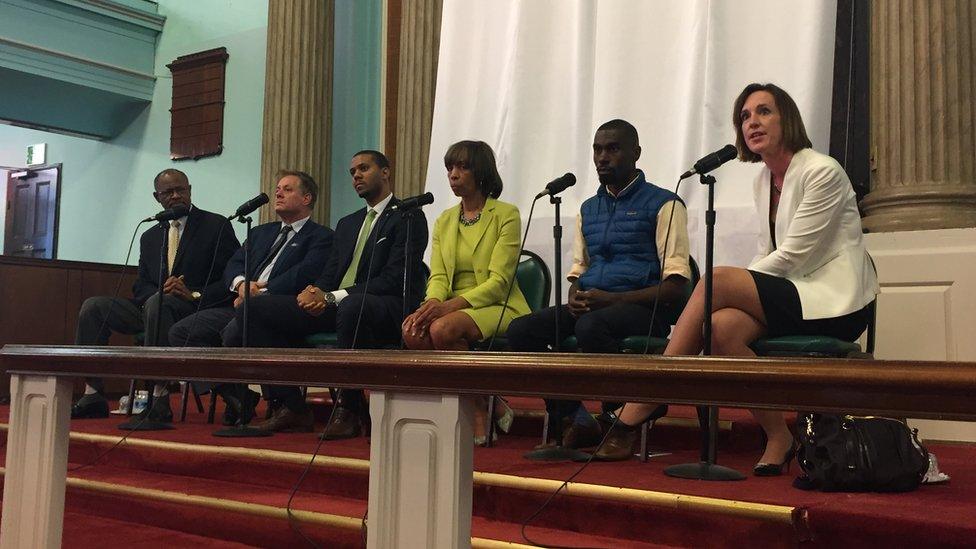 Candidates for Baltimore mayor address the formerly incarcerated attendees