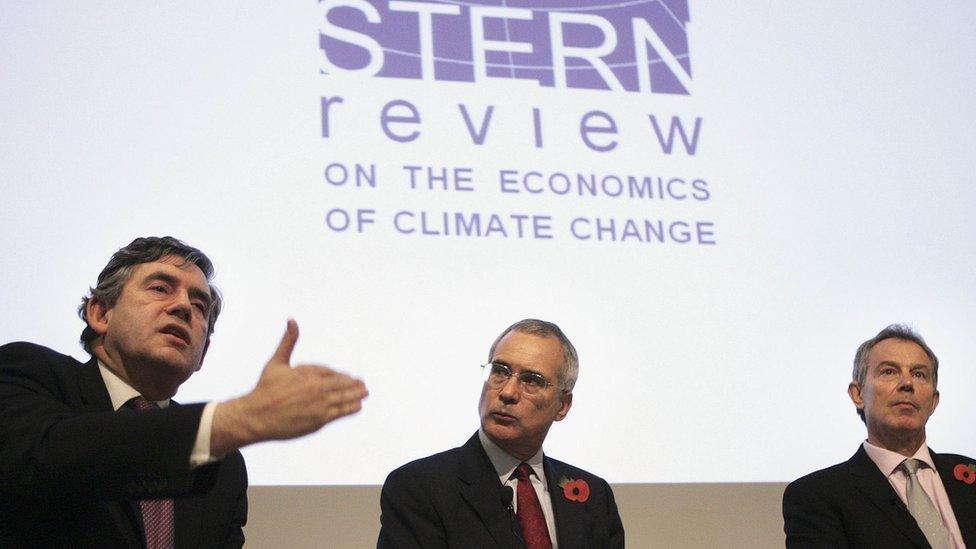 nicholas stern with gordon brown and tony blair