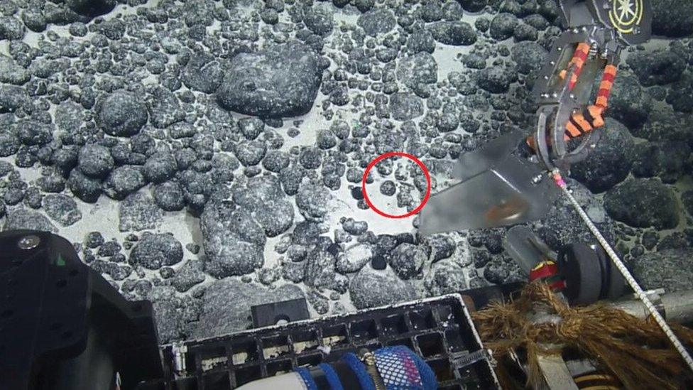 Screenshot from the documentation video of the (ROV) Hercules a