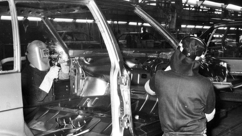 Chrysler Body Panels being made at Ryton 1976