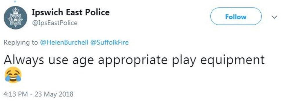 police tweet