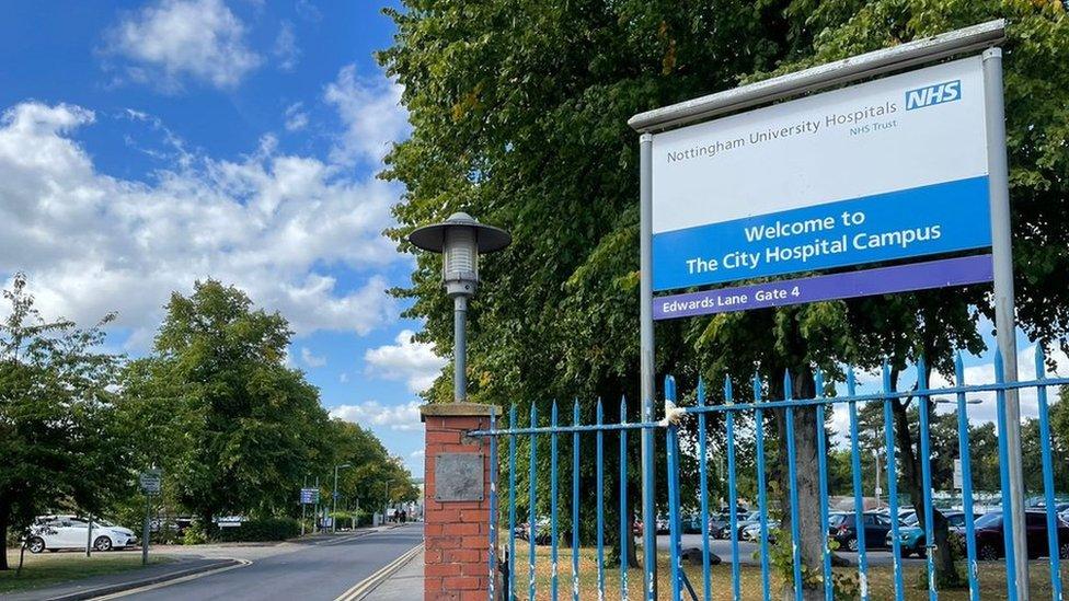 Nottingham City Hospital entrance