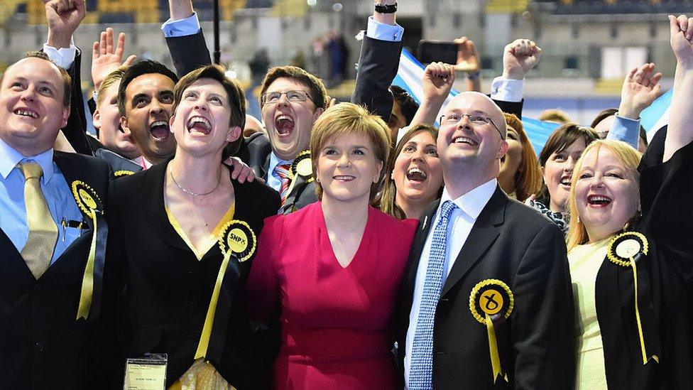 Nicola Sturgeon attended the Glasgow count to hear the results of the 2015 general election announced