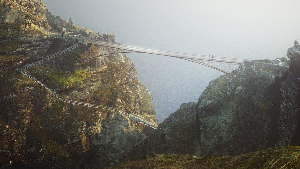 Tintagel footbridge design