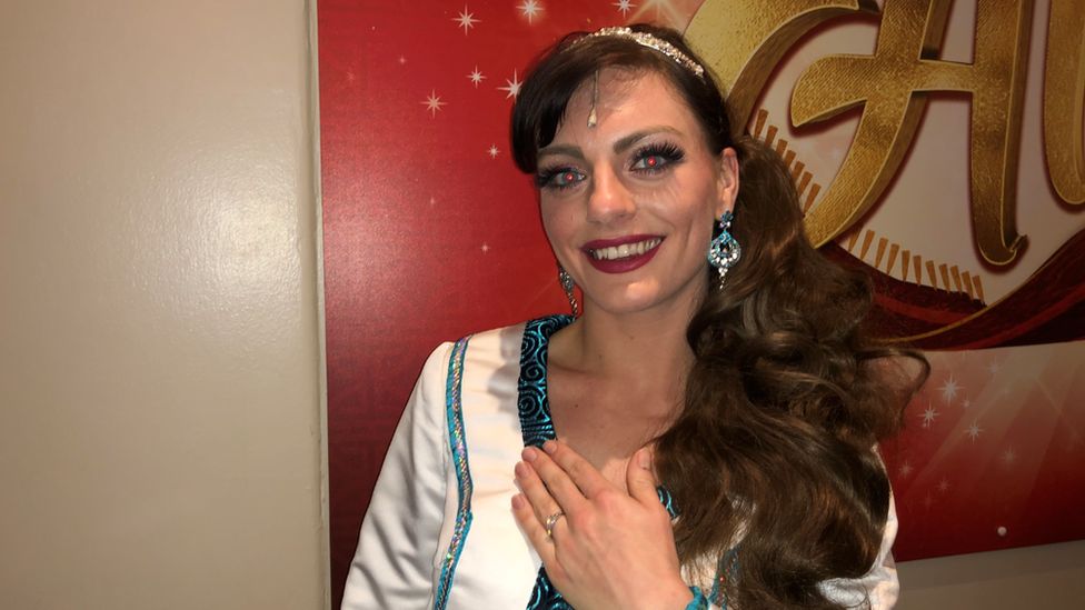 Natasha Lamb who is playing Princess Jasmine