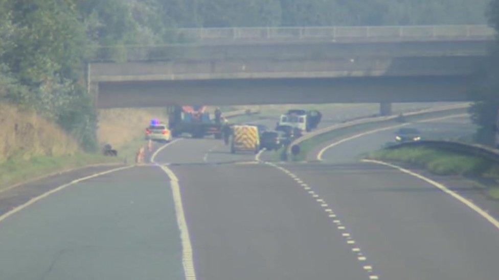 A174 crash scene