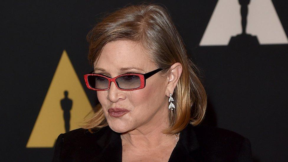Carrie Fisher earlier in 2015