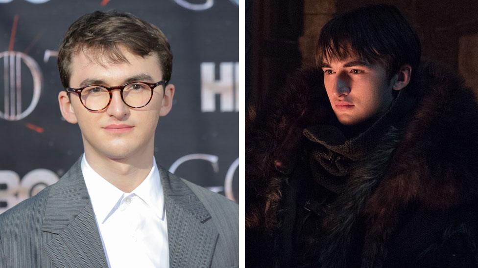 Isaac Hempstead Wright and Bran Stark