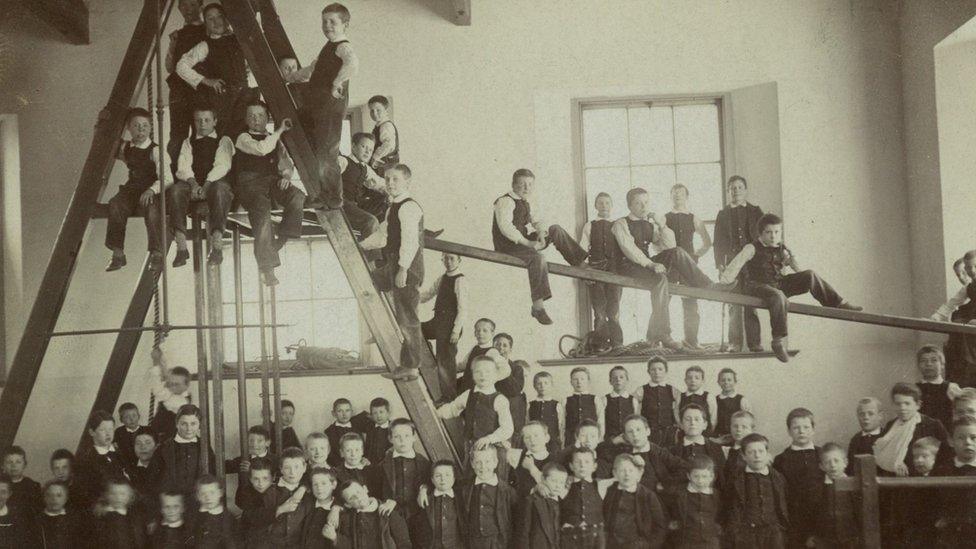 Boys in an orphanage