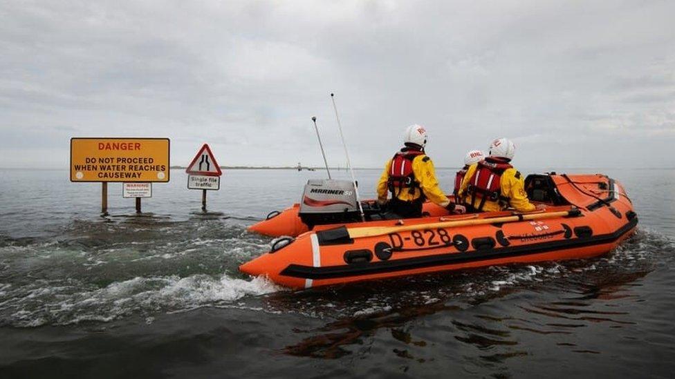 Seahouses RNLI at Holy Island