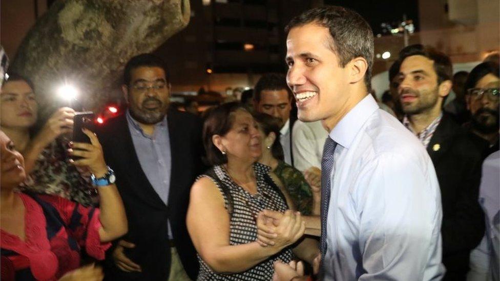 Opposition leader Juan Guaidó on 2 April