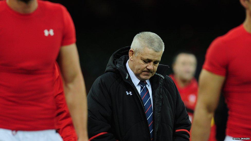 Warren Gatland looking gutted