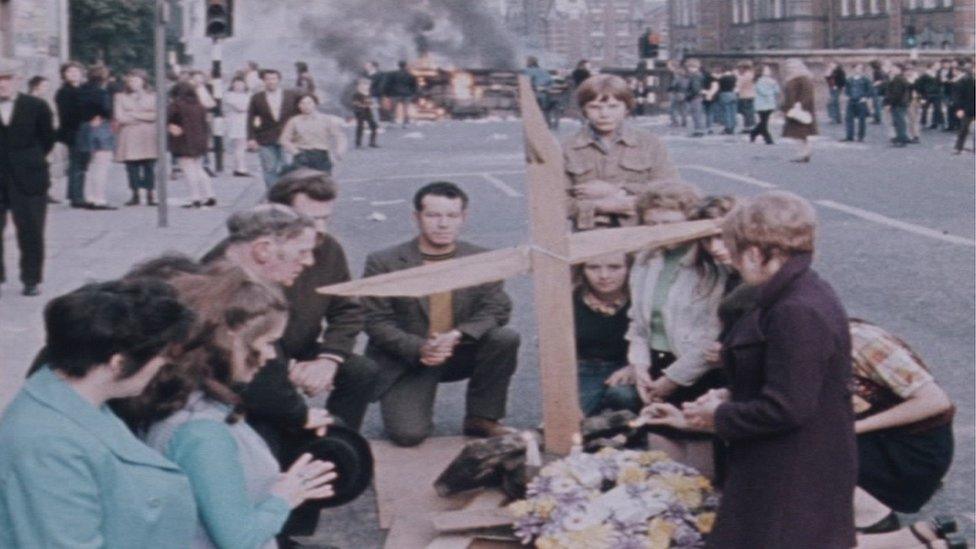 A vigil was held after Harry Thornton's death in 1971 but the shooting also sparked rioting in the area