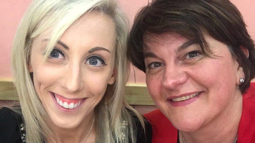 Carla Lockhart and Arlene Foster