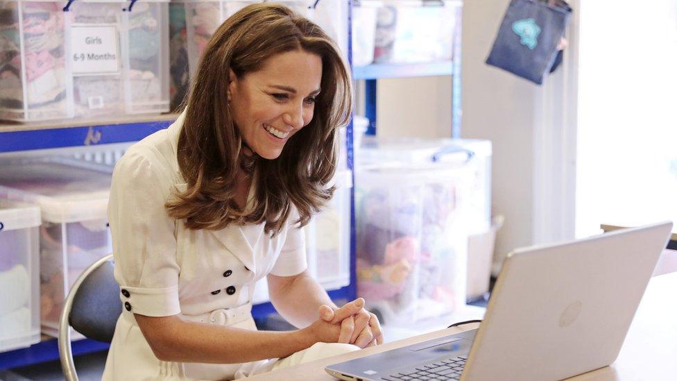 The Duchess of Cambridge at Baby Basics UK