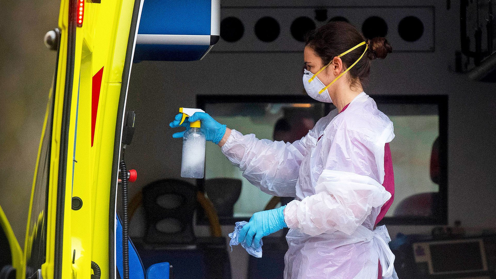 Ambulance worker in London