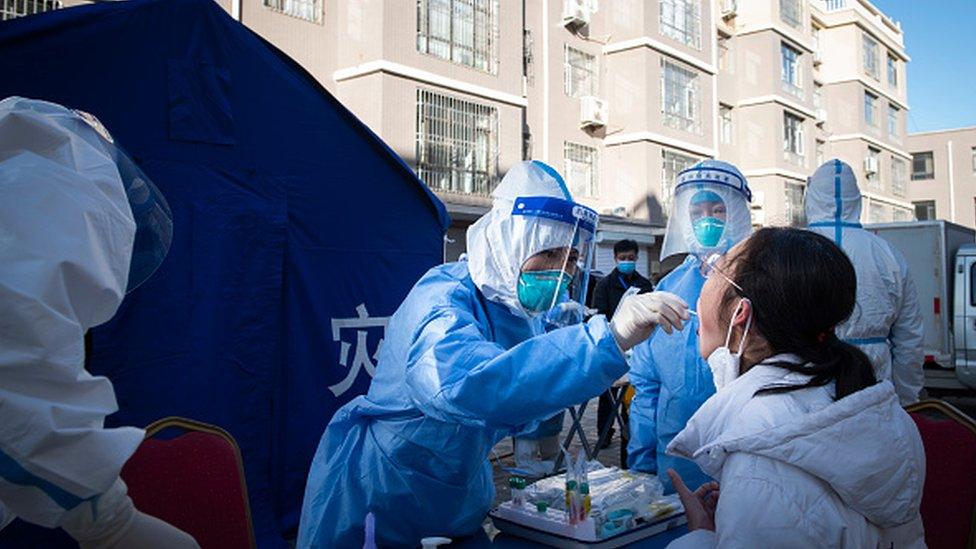 A resident is tested in the Ejin Banner