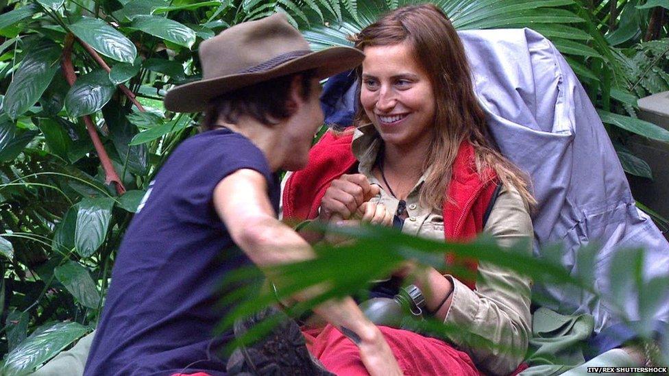 George and Ferne in the jungle