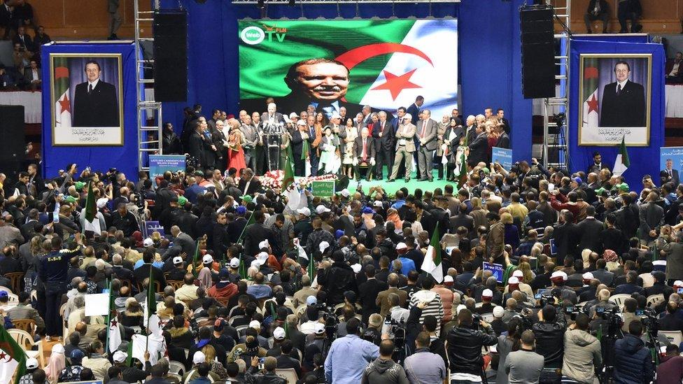 An FLN rally in Algiers