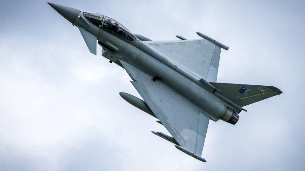 RAF Typhoon jet