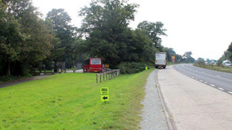 Site of the discovery of Diane Jones' body