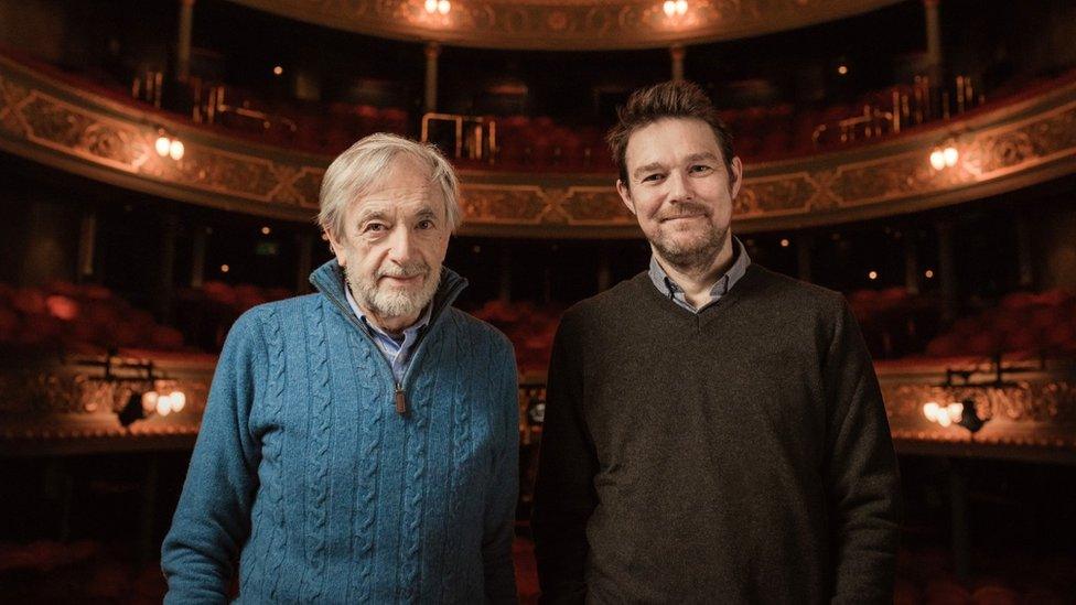 Bill Forsyth and David Greig at the Royal Lyceum Theatre in Edinburgh