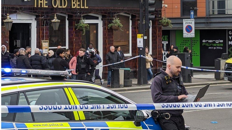Scene of stabbing