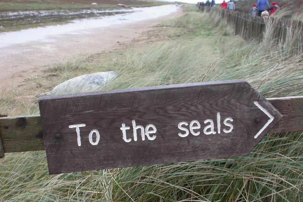 Sign at Donna Nook