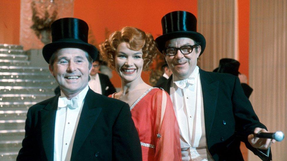 Ernie Wise, Glenda Jackson and Eric Morecambe