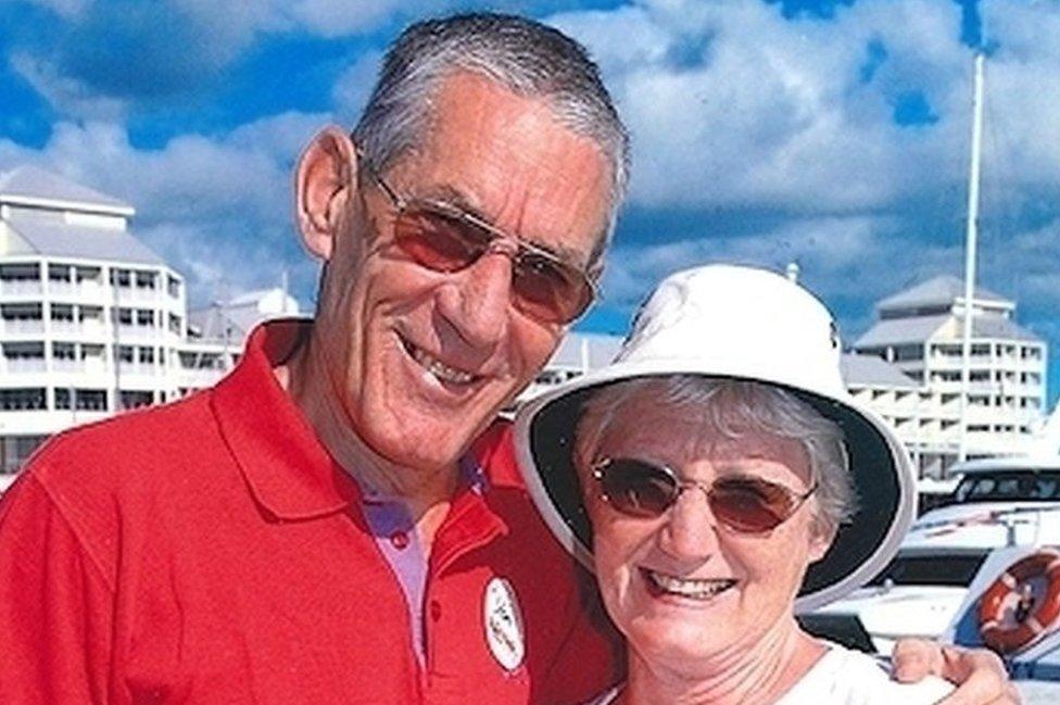 Donald Lock with his wife Maureen