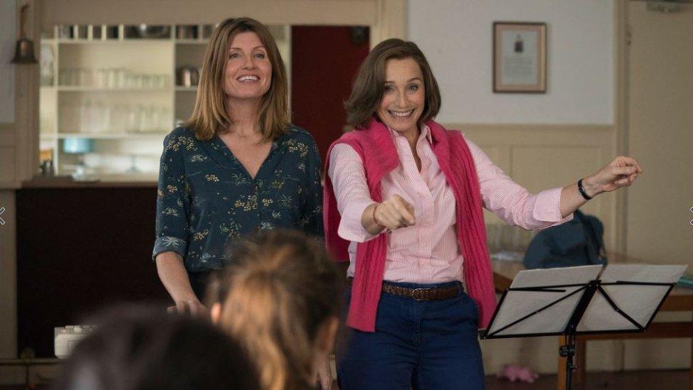 Sharon Horgan and Kristen Scott Thomas in Military Wives