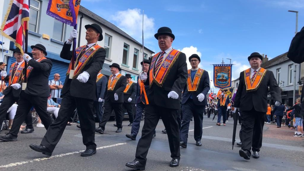 Orange men in coleraine