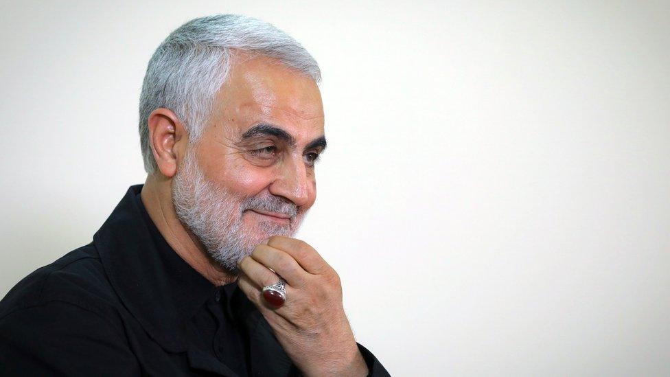 Image shows Qasem Soleimani