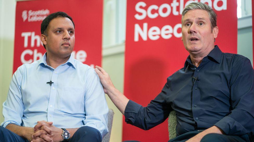 Anas Sarwar and Keir Starmer