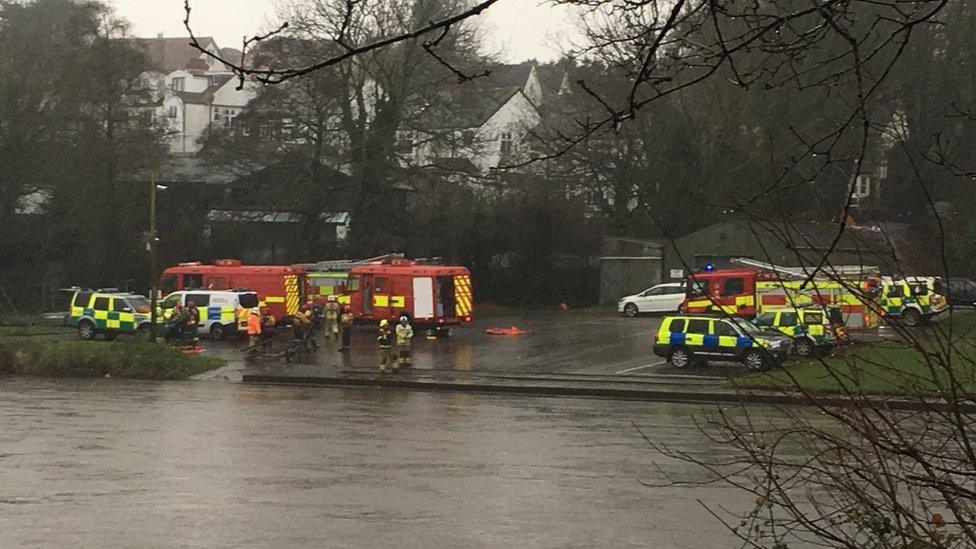 The scene at Llandaff Rowing Club